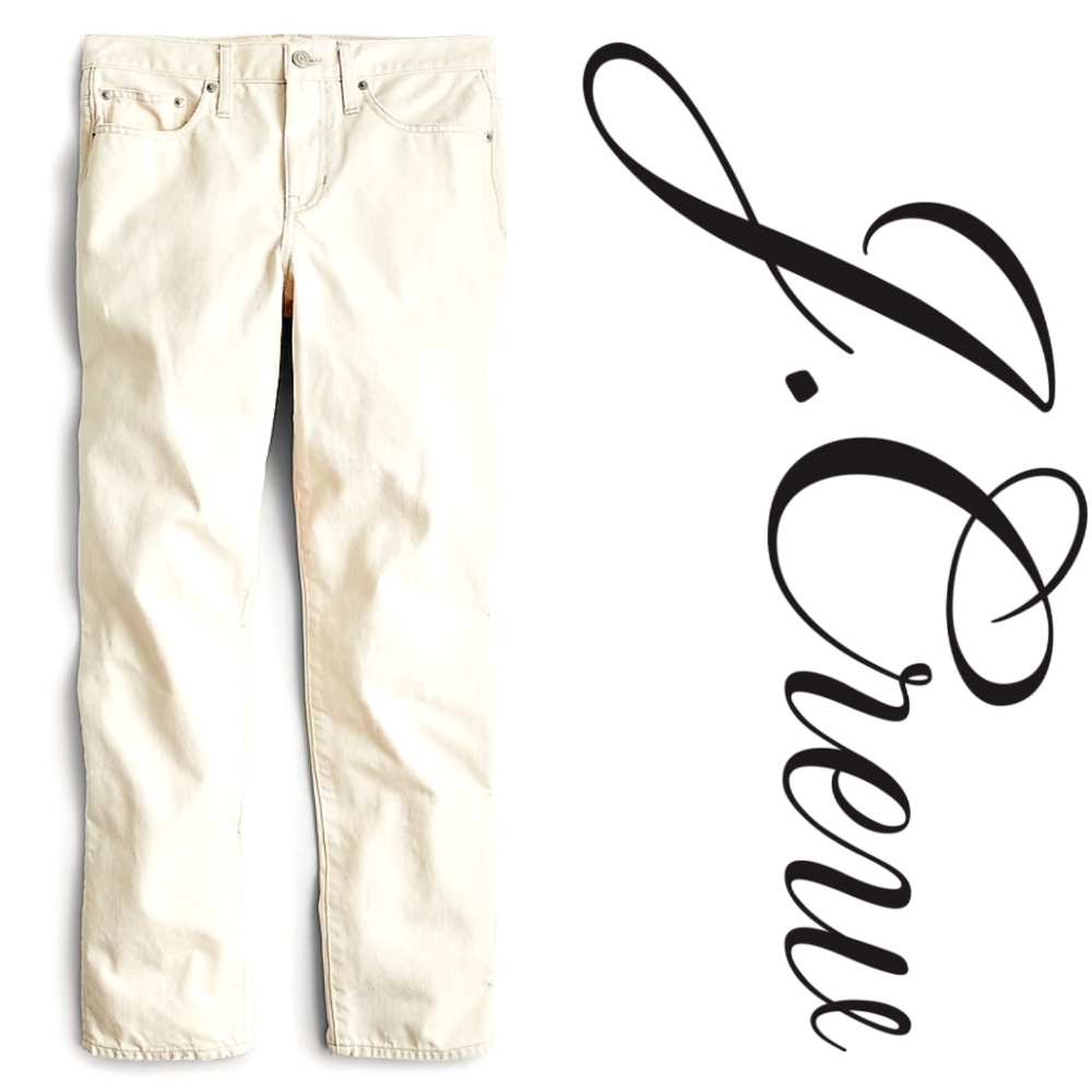 🆕️ J. Crew High-Rise Full-Length '90s Classic Straight-Fit Jeans in Ecru